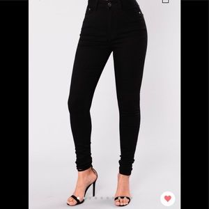 Black Scottsdale High waist skinny jeans
